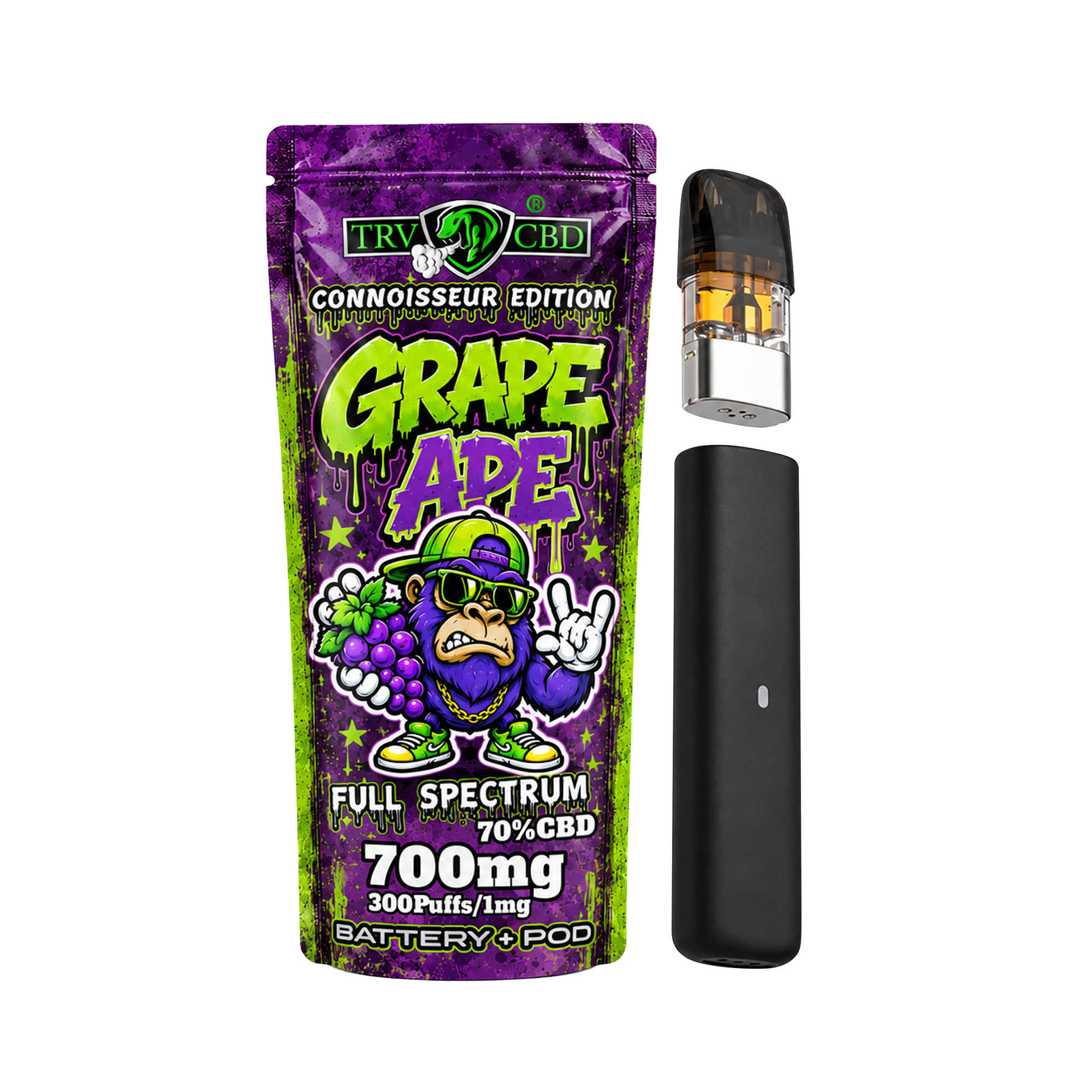 Grape Ape CBD Vape Kit Display